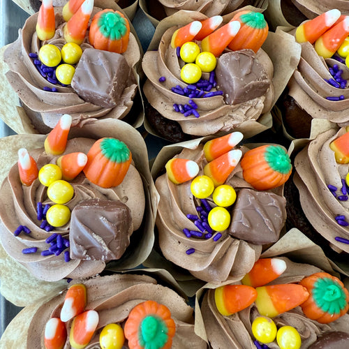 Trick or Treat Chocolate Cream-filled Cupcakes