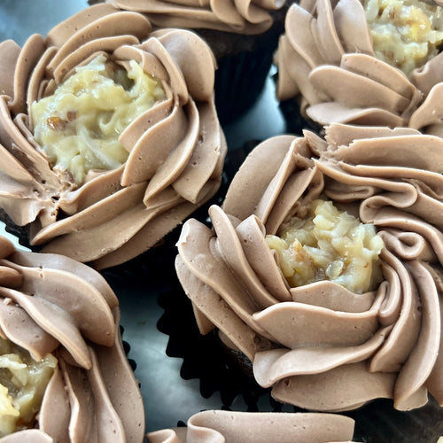 German Chocolate Cupcakes