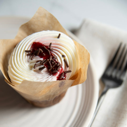 Raspberry Truffle Cupcake