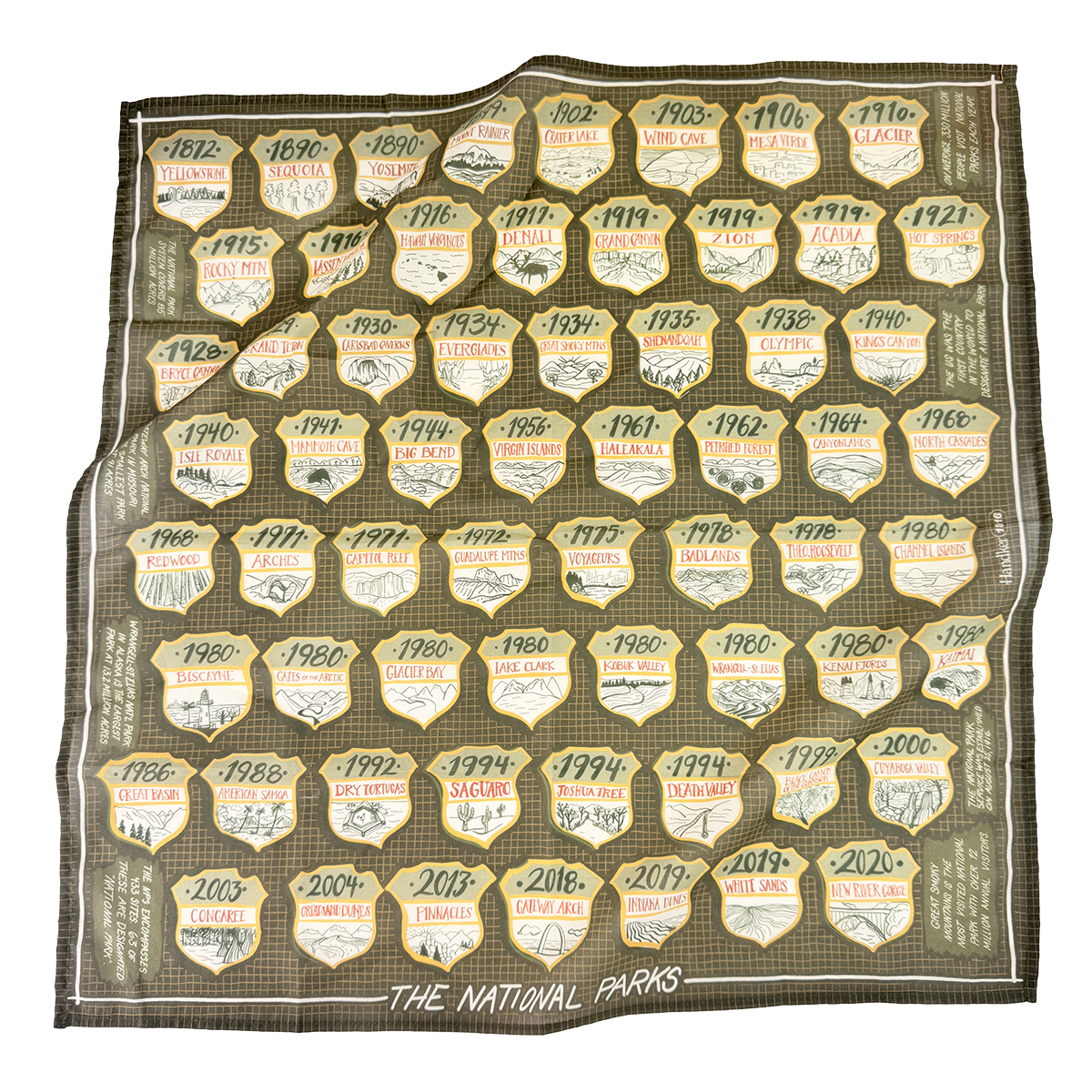 Handker Bandanas - National Parks Bandana