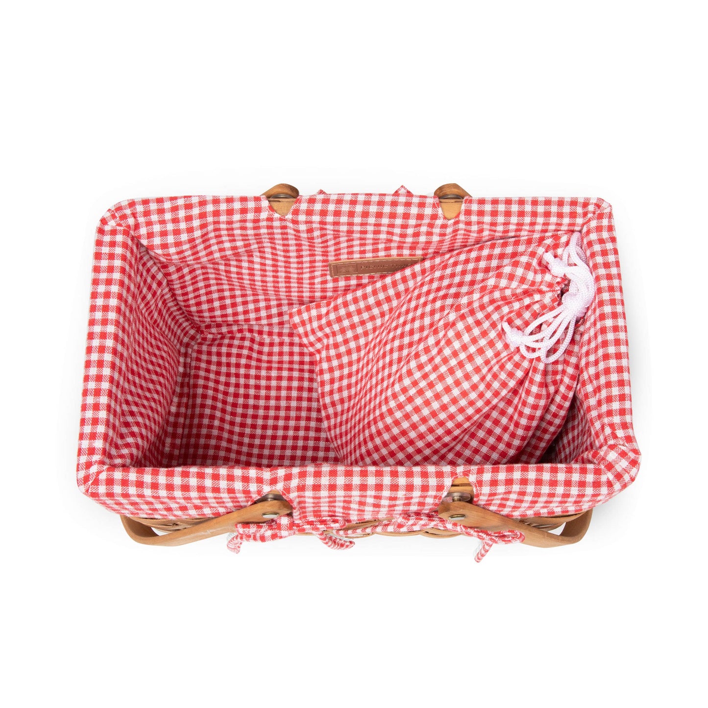 Picnic Time Family of Brands - Piccola Picnic Basket, (Red & White Gingham)