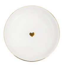 Load image into Gallery viewer, Gold Heart Jewelry Dish - Sweet Water Decor