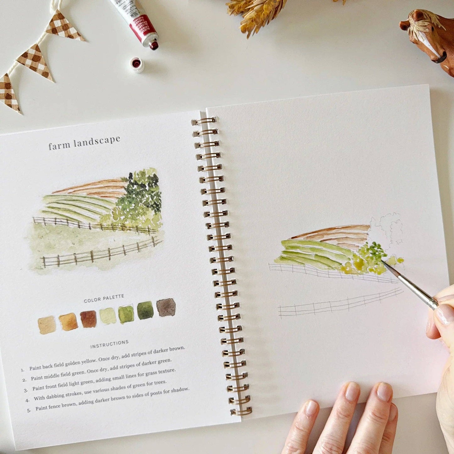 Watercolor Workbook - Farm