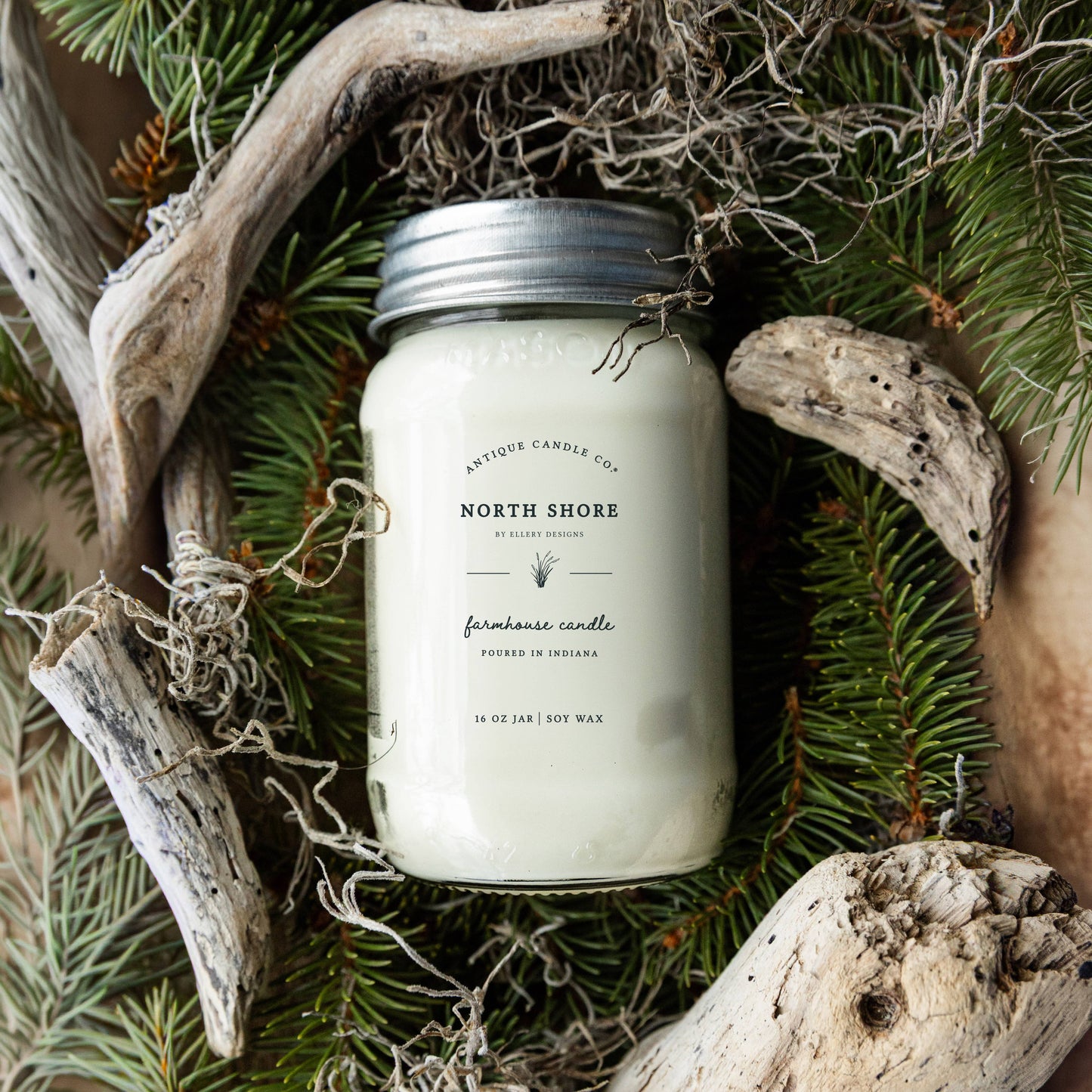 North Shore - Soy Wax Mason Jar Candle