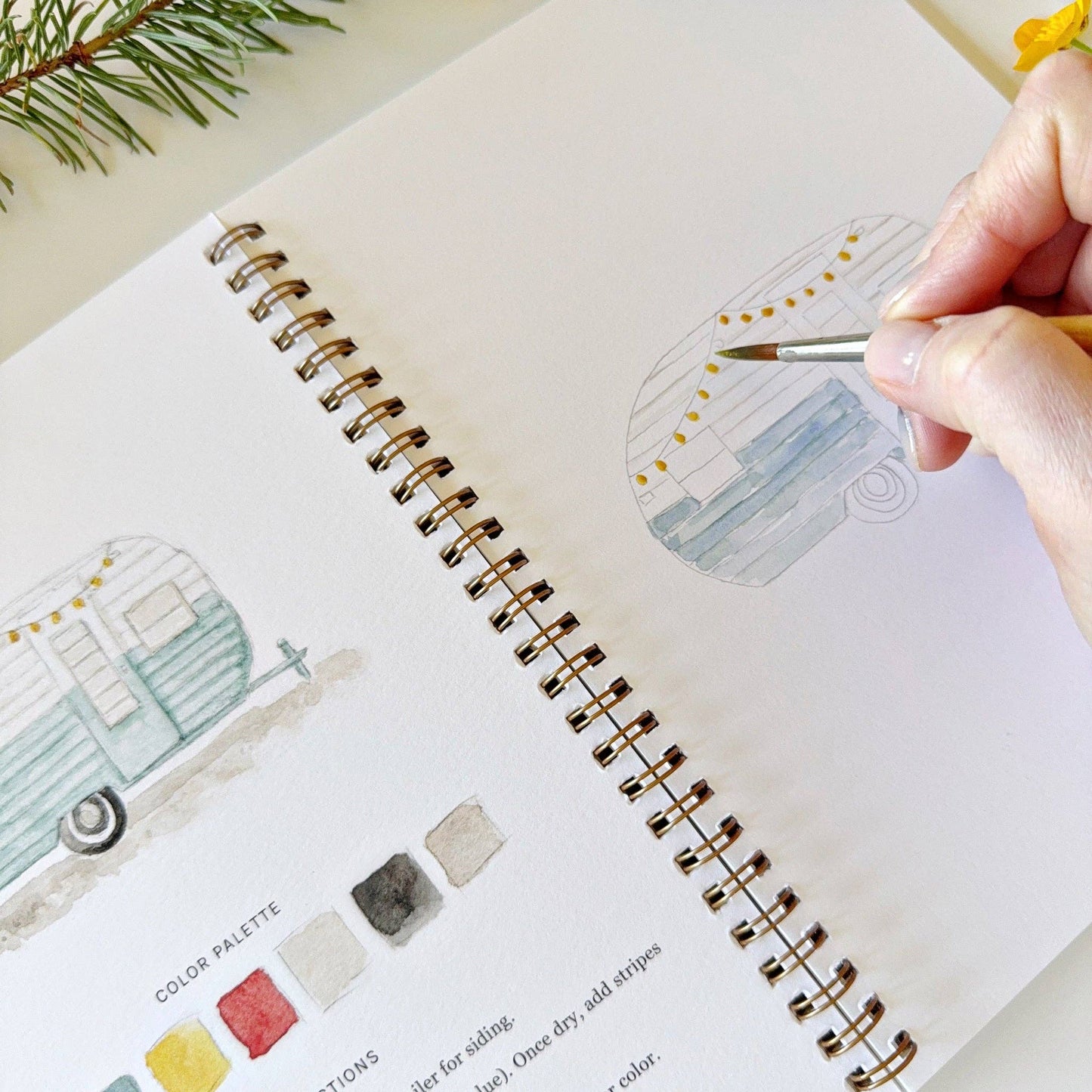 Watercolor Workbook - Camping