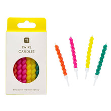 Load image into Gallery viewer, Talking Tables USA - Home, Birthday, Games &amp; Seasonal Decor - Twirl Birthday Candles - 8 Pack | Cake Candles |