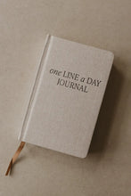 Load image into Gallery viewer, Sweet Water Decor - Tan One Line A Day Fabric Journal - Stationery Gifts