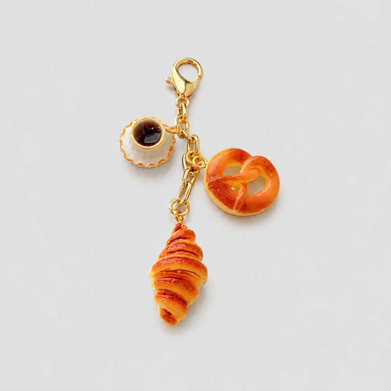 DAYLA - Chocolate Croissant Keychain