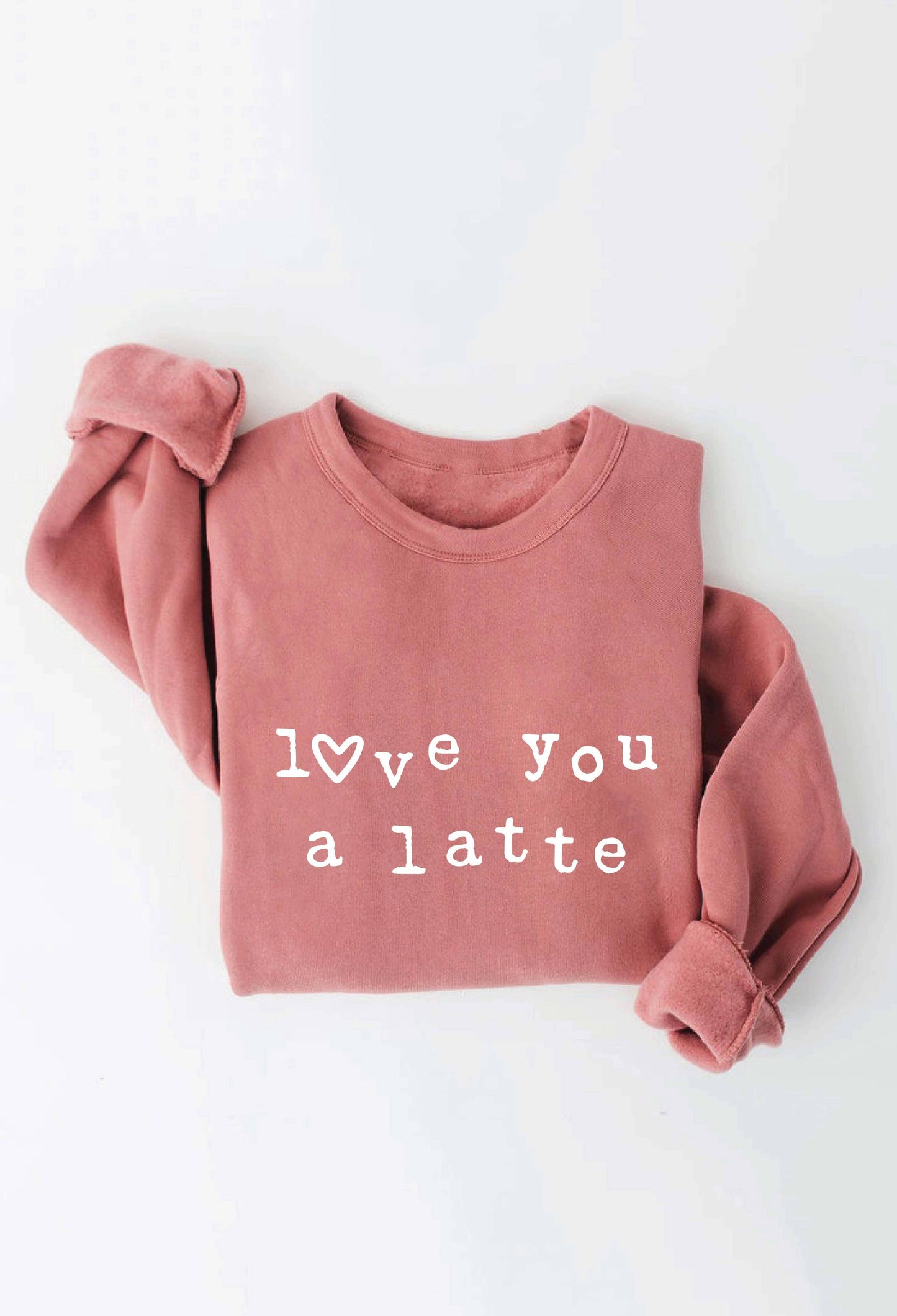 OAT COLLECTIVE - LOVE YOU A LATTE  Graphic Sweatshirt