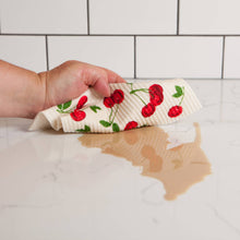 Load image into Gallery viewer, Ecologie - Cherries Swedish Dishcloth