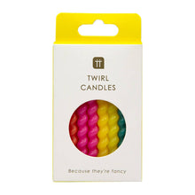 Load image into Gallery viewer, Talking Tables USA - Home, Birthday, Games &amp; Seasonal Decor - Twirl Birthday Candles - 8 Pack | Cake Candles |