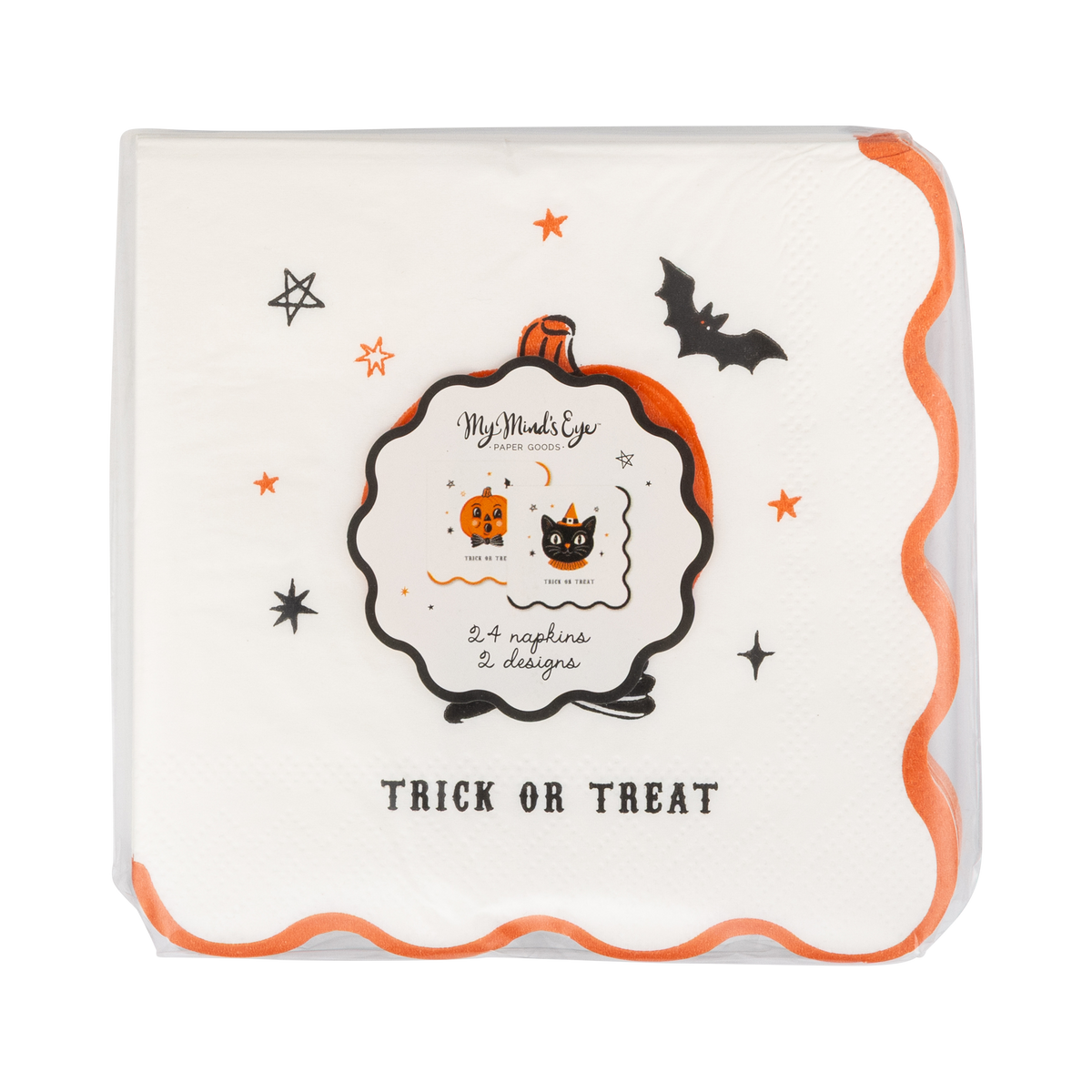 My Mind’s Eye - VHP1339 - Vintage Halloween Characters Cocktail Napkin Set