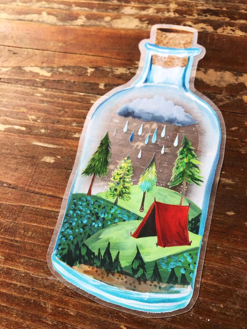 Katie Daisy - Wilderness in a Bottle Sticker