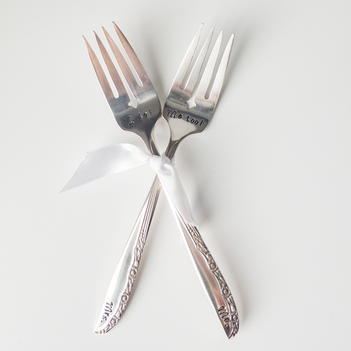 Girl Ran Away With the Spoon - Wedding Fork Sets