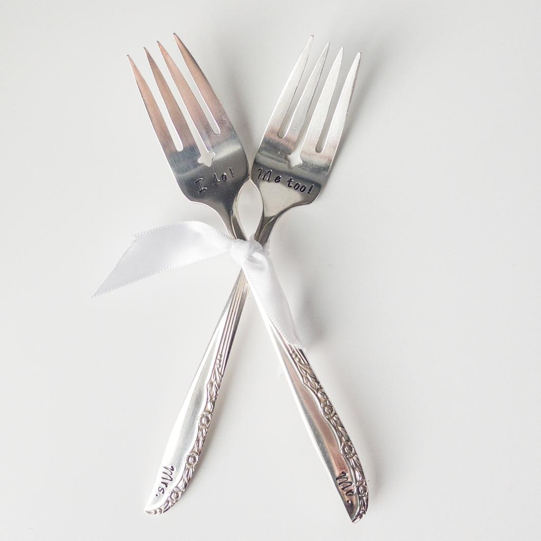 Girl Ran Away With the Spoon - Wedding Fork Sets