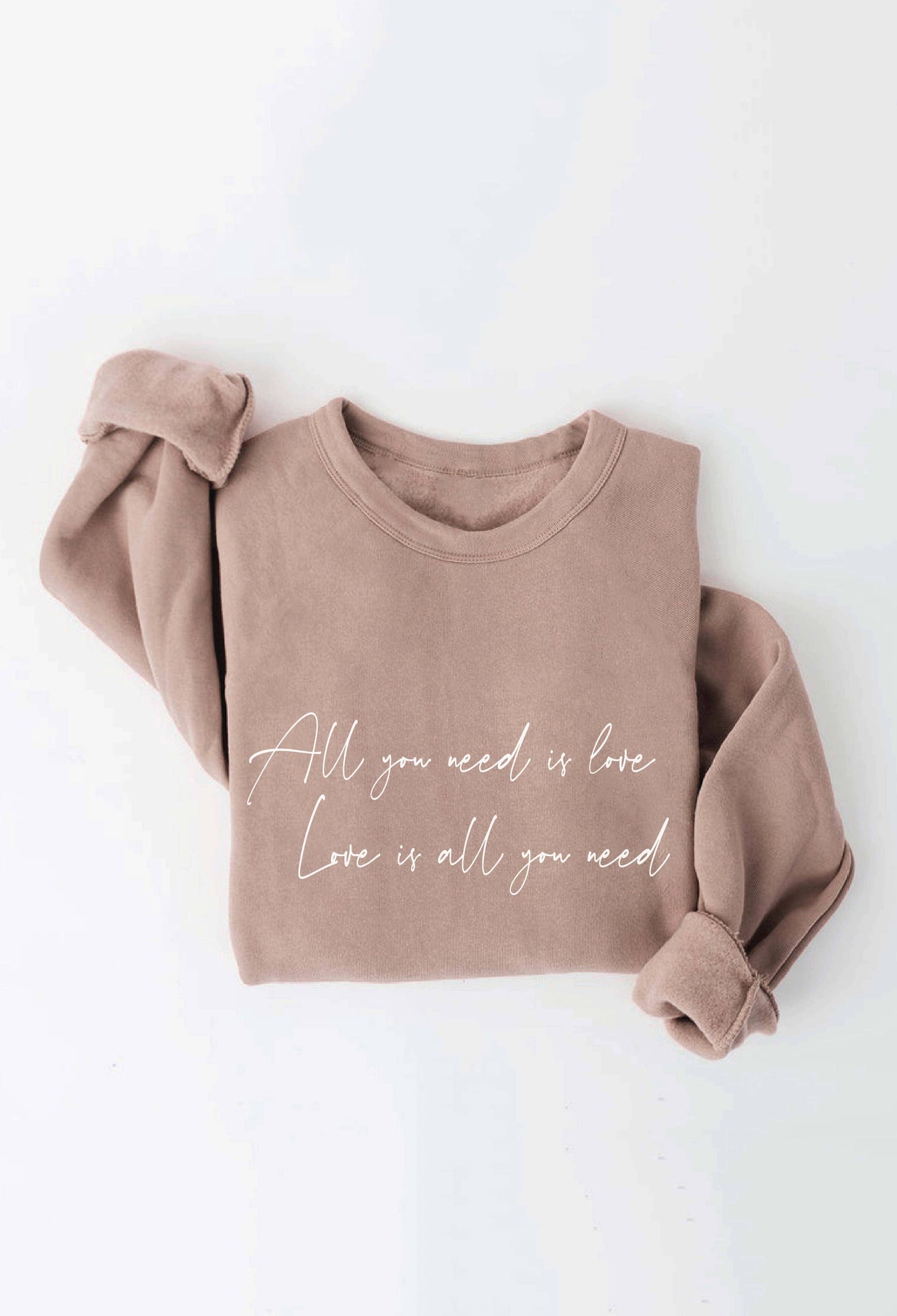 OAT COLLECTIVE - ALL YOU NEED IS LOVE Graphic Sweatshirt