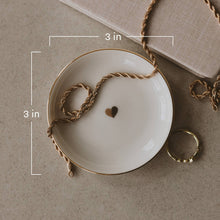 Load image into Gallery viewer, Gold Heart Jewelry Dish - Sweet Water Decor