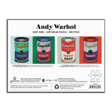 Load image into Gallery viewer, Chronicle Books - Andy Warhol Soup Cans 300 Piece Lenticular Puzzle
