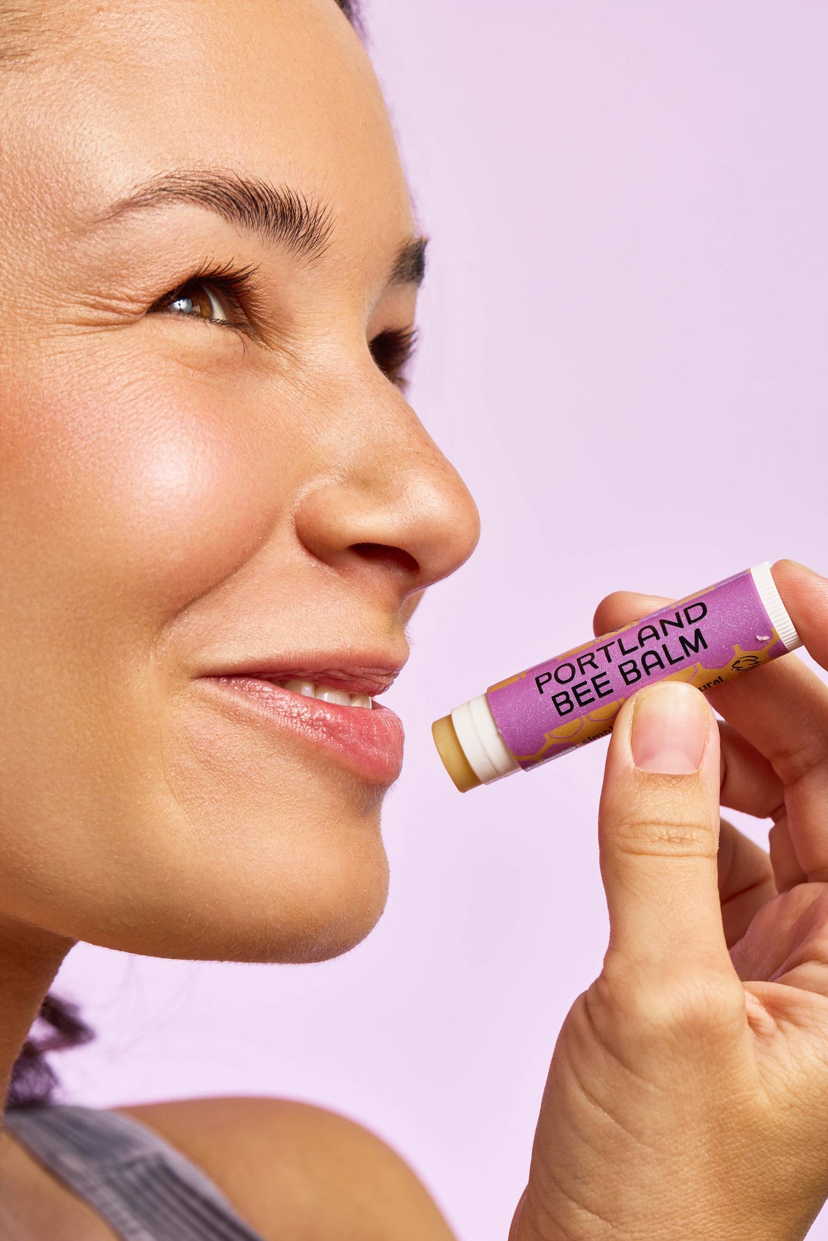 Portland Bee Balm - Lavender Beeswax Lip Balm Display – Calming 24-Count