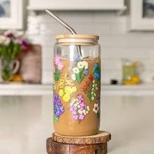 Load image into Gallery viewer, 1canoe2 | One Canoe Two Paper Co. - Vintage Blooms Floral Glass Can