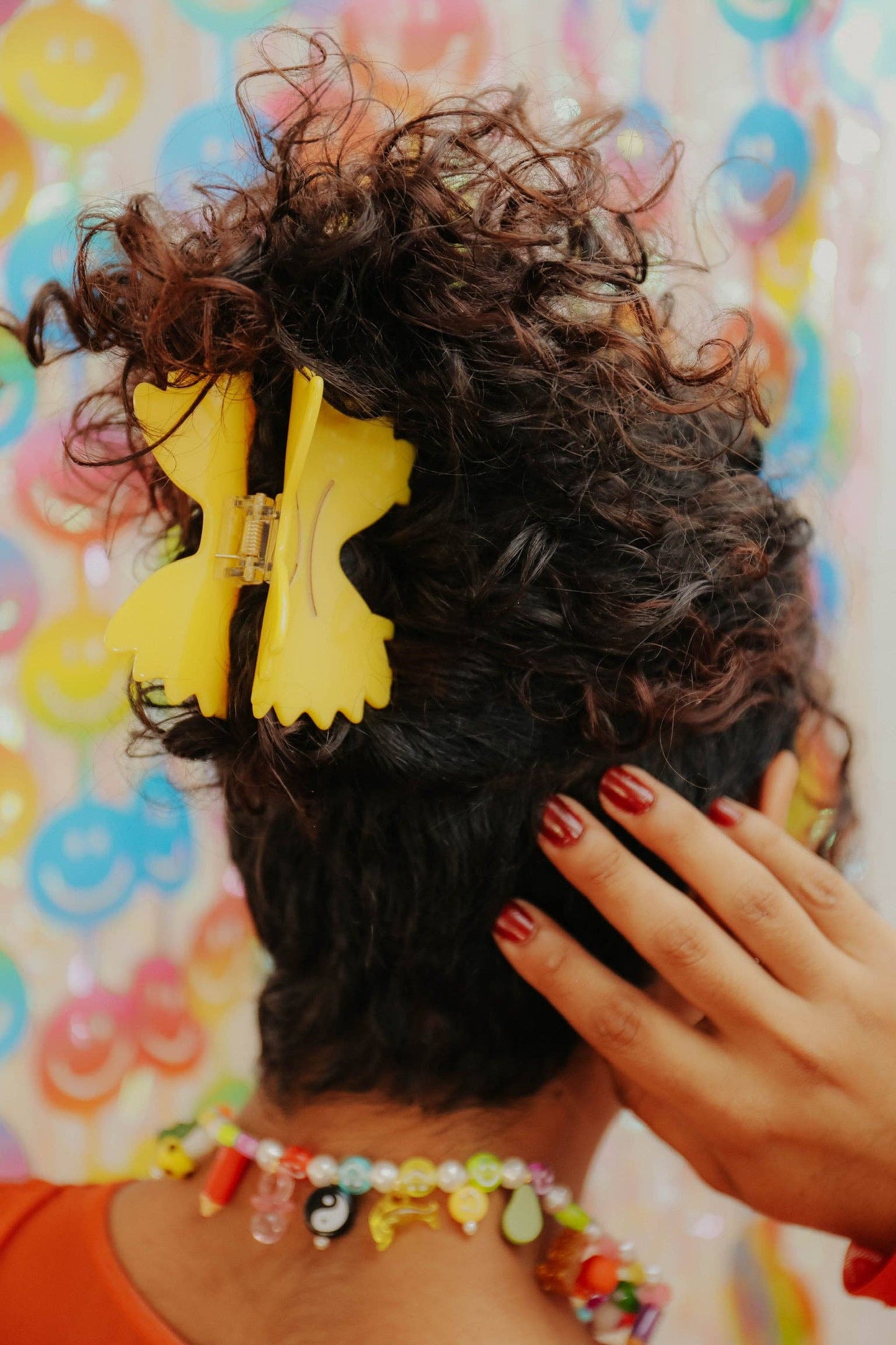 The Peach Fuzz - Farfalle Pasta Hair Claw