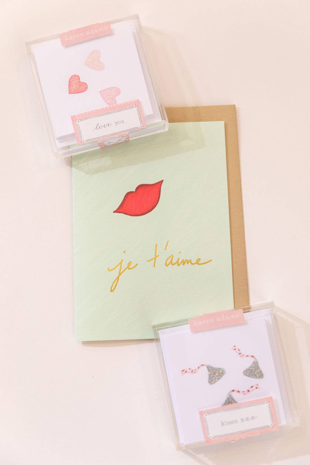 Karen Adams Designs - Je T'aime Greeting Card