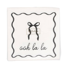 Load image into Gallery viewer, Napkin - Ooh La La Black and White Cocktail Napkin