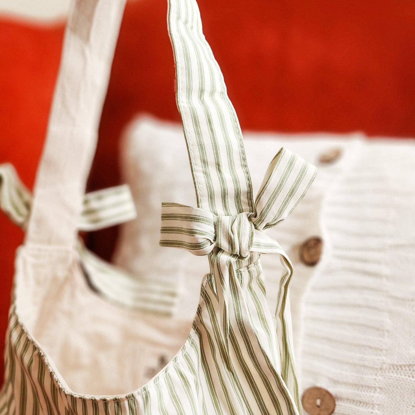 Probably Books Striped Cotton Tote Bag - The Bean Workshop
