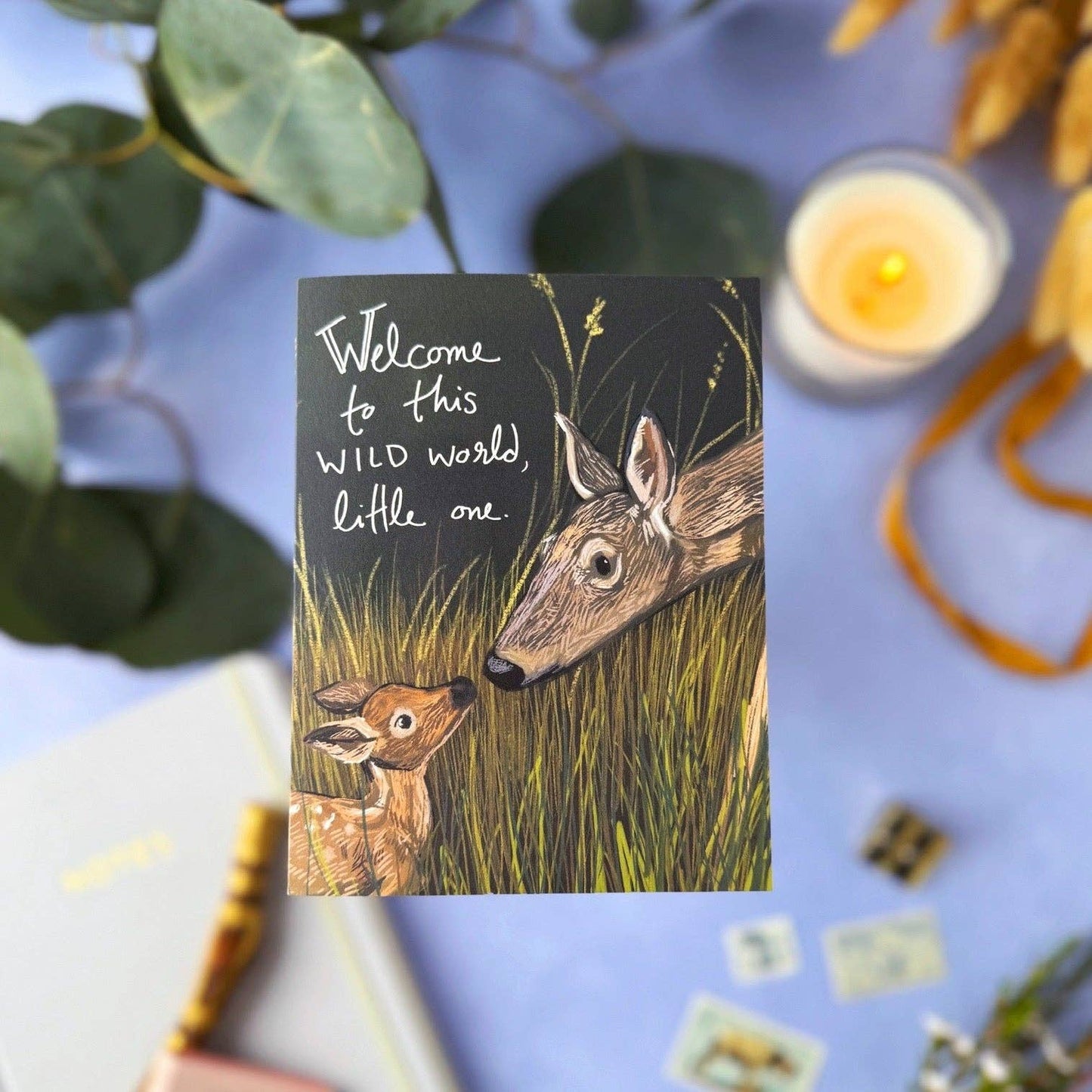 Tiny and Snail - Welcome to this Wild World, Little One Card