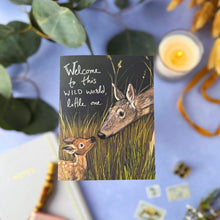 Load image into Gallery viewer, Tiny and Snail - Welcome to this Wild World, Little One Card