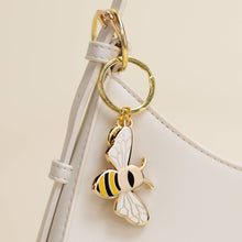 Load image into Gallery viewer, Happily Plants - Queen Honey Bee Keychain Bag Charm, Garden Bee Gifts