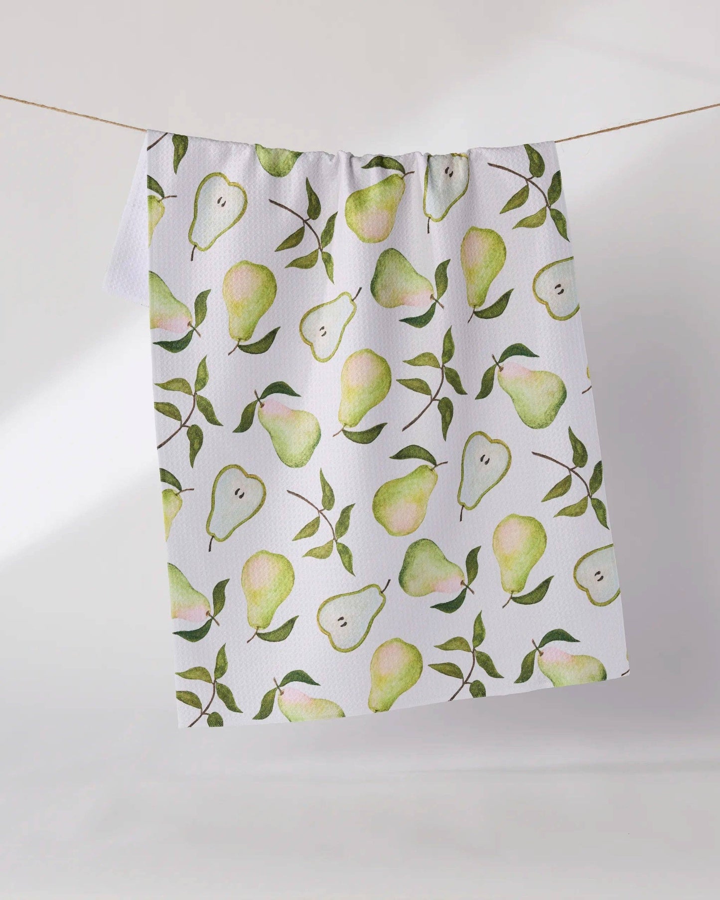 Geometry - Pearwood Tea Towel