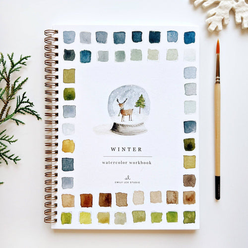 Watercolor Workbook: Winter - Emily Lex Studio