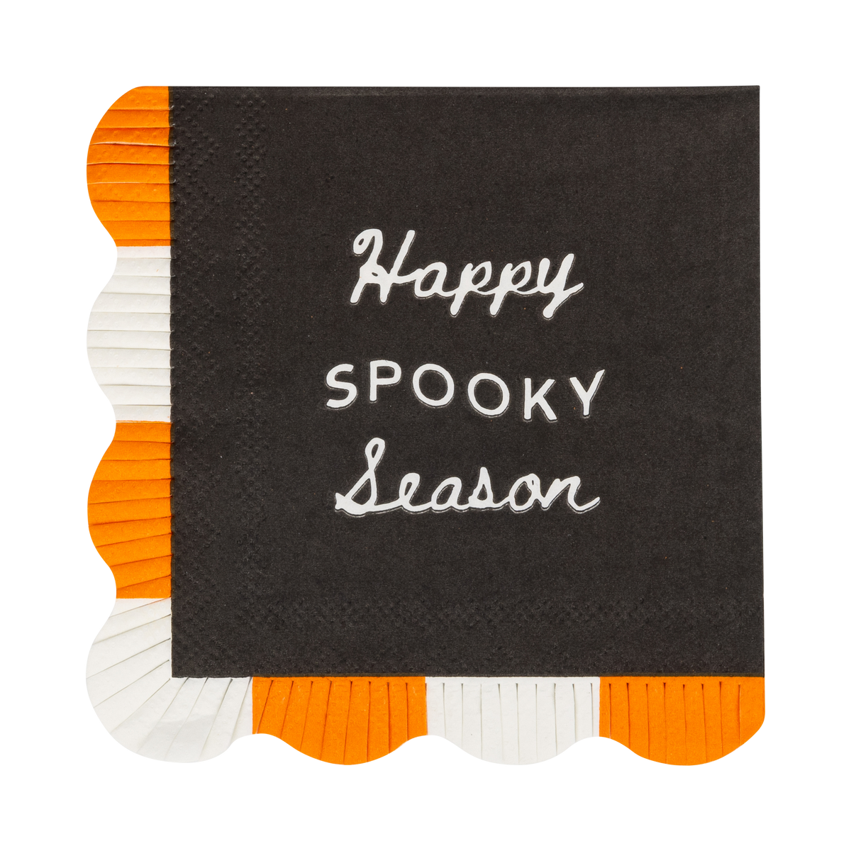 My Mind’s Eye - SPS1339 - Happy Spooky Season Fringed Napkin