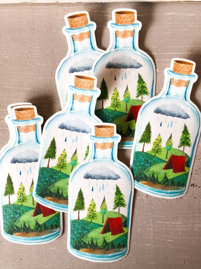 Katie Daisy - Wilderness in a Bottle Sticker
