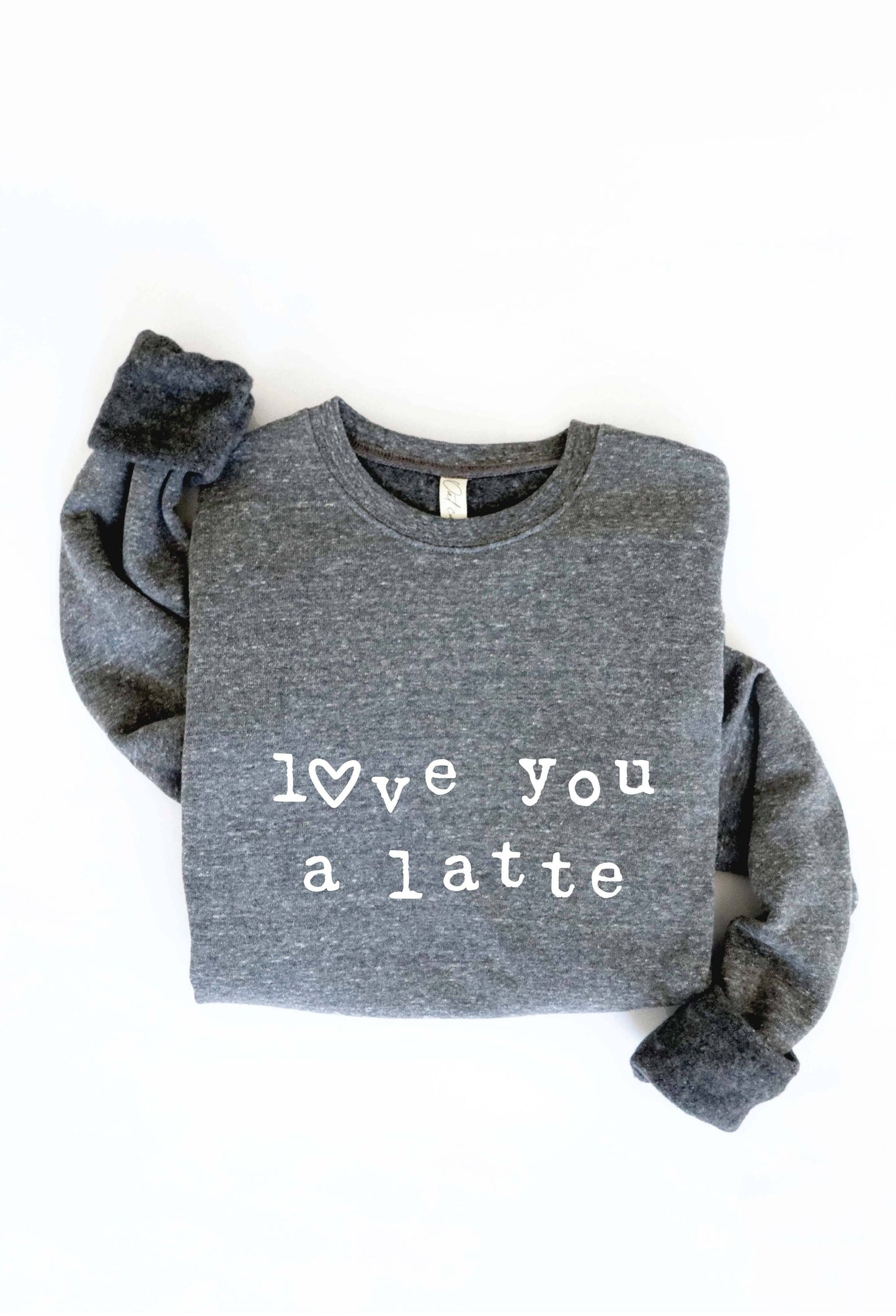 OAT COLLECTIVE - LOVE YOU A LATTE  Graphic Sweatshirt