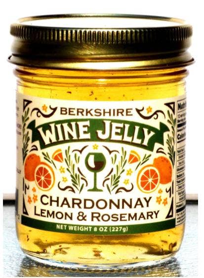 Berkshire Wine Jelly - Chardonnay Wine Jelly with Lemon and Rosemary