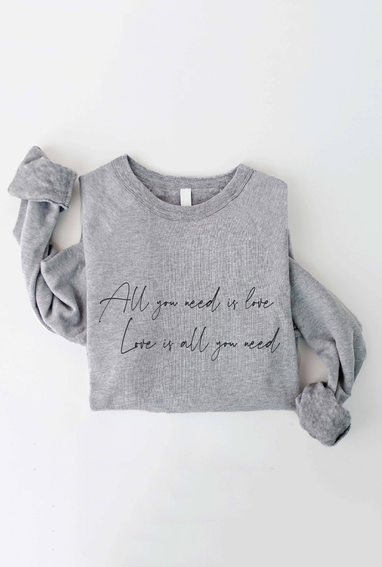 OAT COLLECTIVE - ALL YOU NEED IS LOVE Graphic Sweatshirt