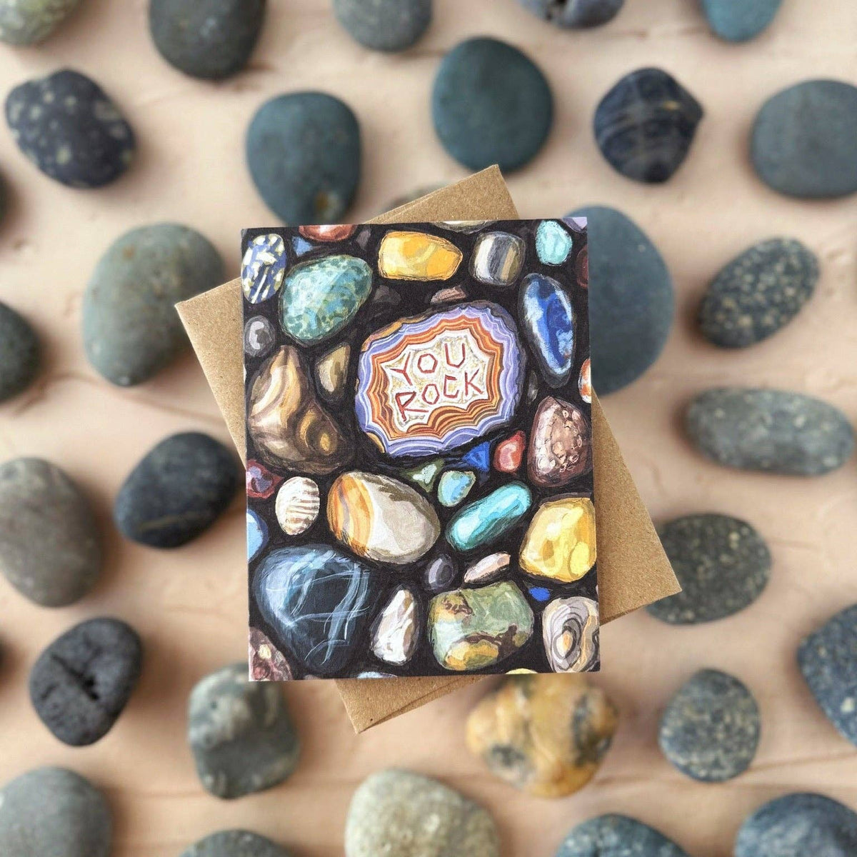 Tiny and Snail - You Rock — Birthday, Thank you Card