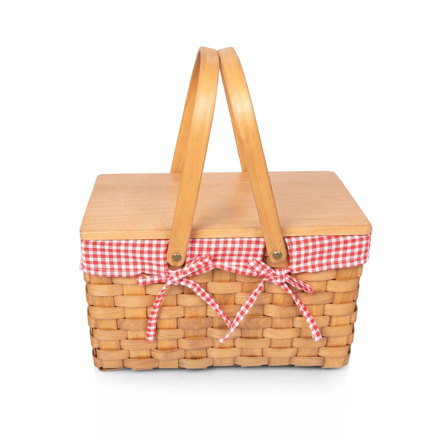 Picnic Time Family of Brands - Piccola Picnic Basket, (Red & White Gingham)