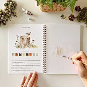 Watercolor Workbook: Woodland - Emily Lux Studio