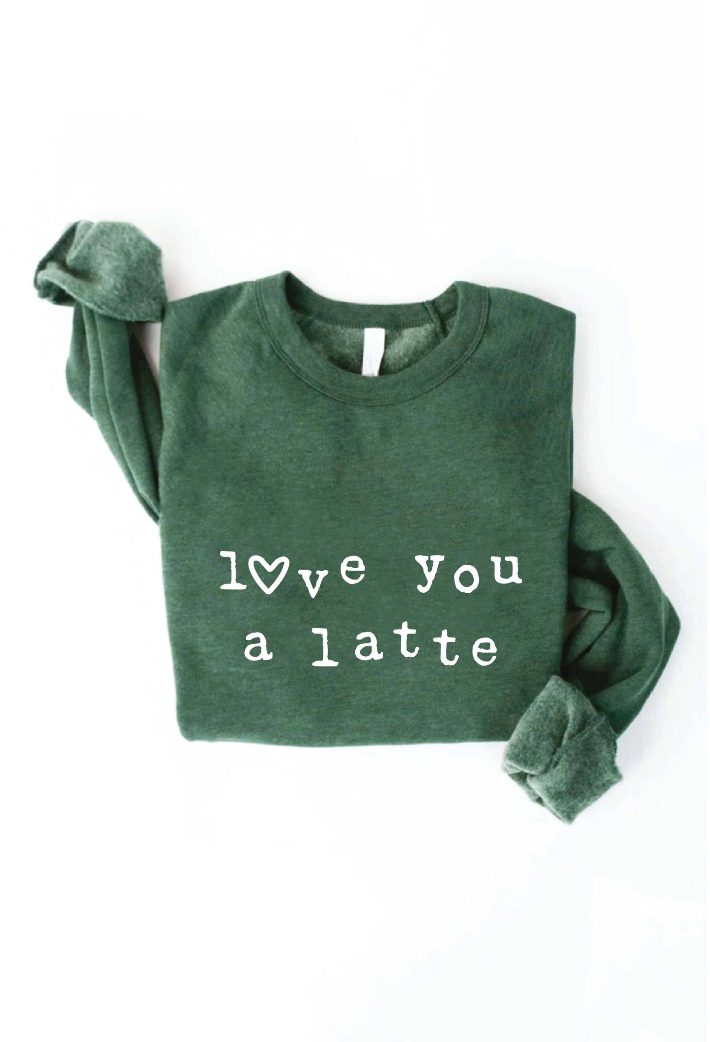 OAT COLLECTIVE - LOVE YOU A LATTE  Graphic Sweatshirt