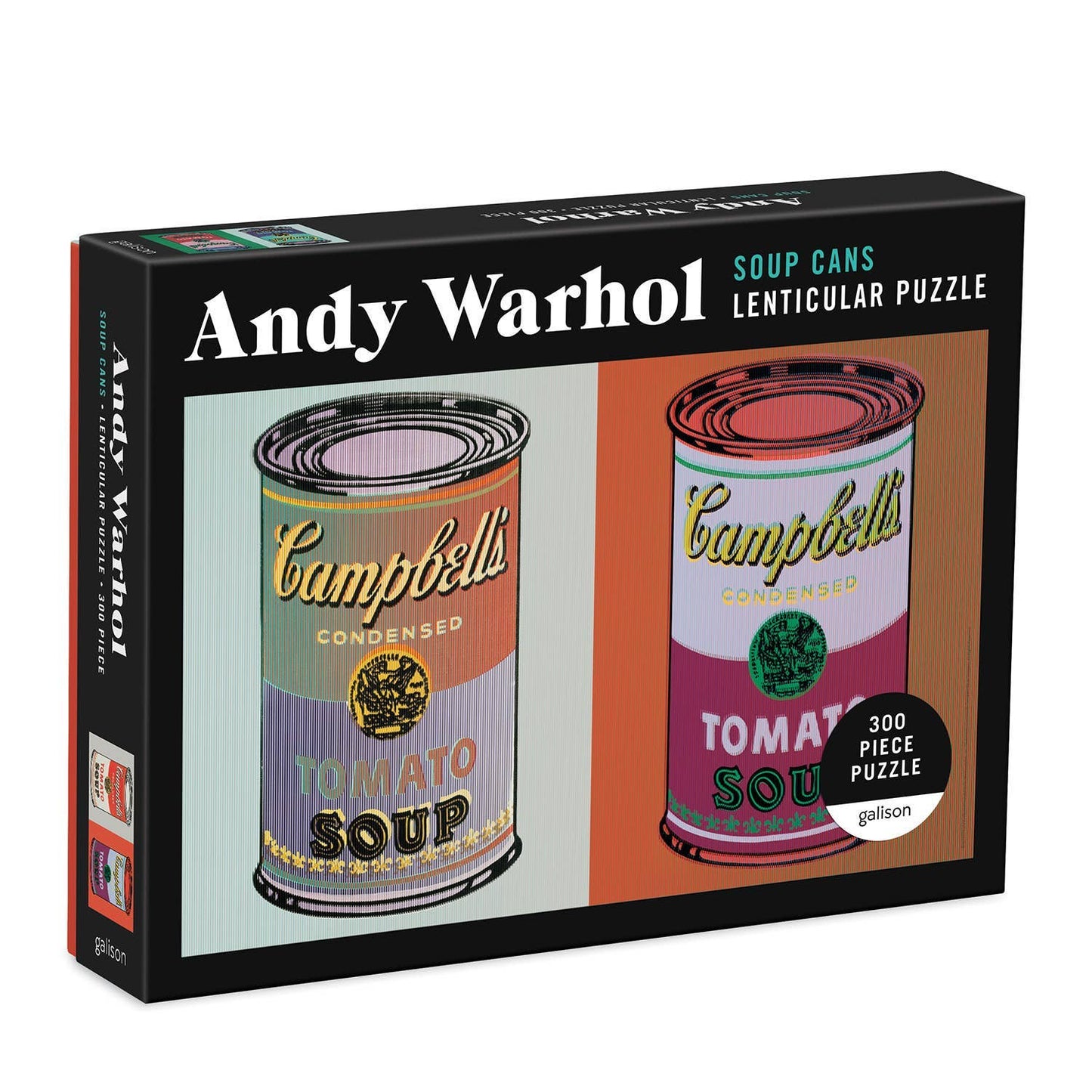 Chronicle Books - Andy Warhol Soup Cans 300 Piece Lenticular Puzzle