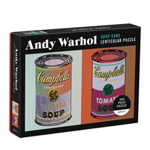 Load image into Gallery viewer, Chronicle Books - Andy Warhol Soup Cans 300 Piece Lenticular Puzzle