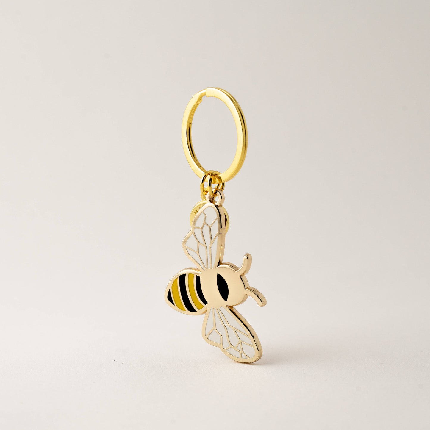 Happily Plants - Queen Honey Bee Keychain Bag Charm, Garden Bee Gifts
