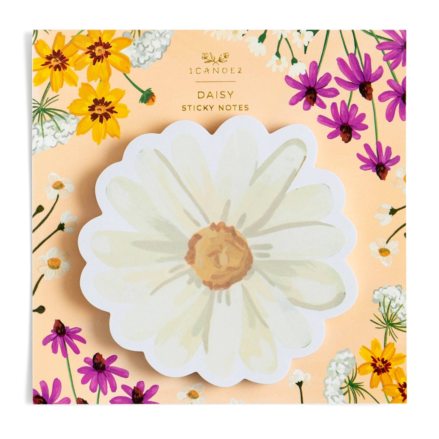 1canoe2 | One Canoe Two Paper Co. - Vintage Blooms Daisy Sticky Notes