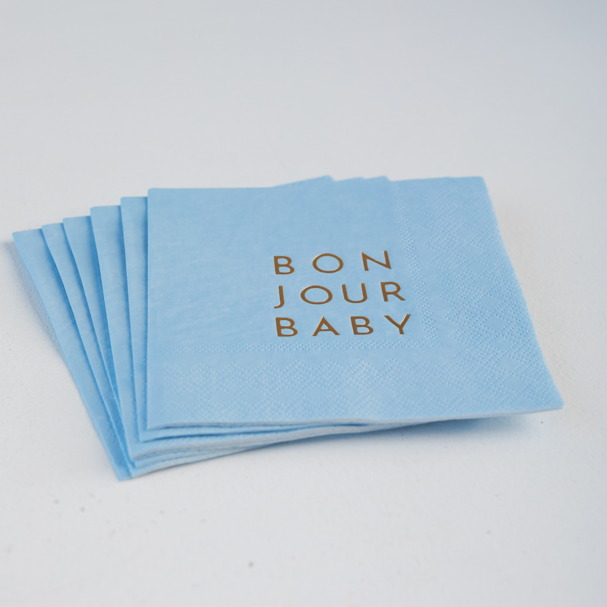 Bonjour Fête - Bonjour Baby Blue Cocktail Napkins (Set of 20)