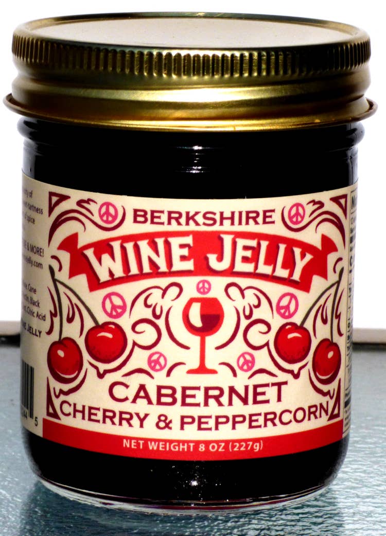 Berkshire Wine Jelly - Cabernet Wine Jelly with Cherry and Peppercorns