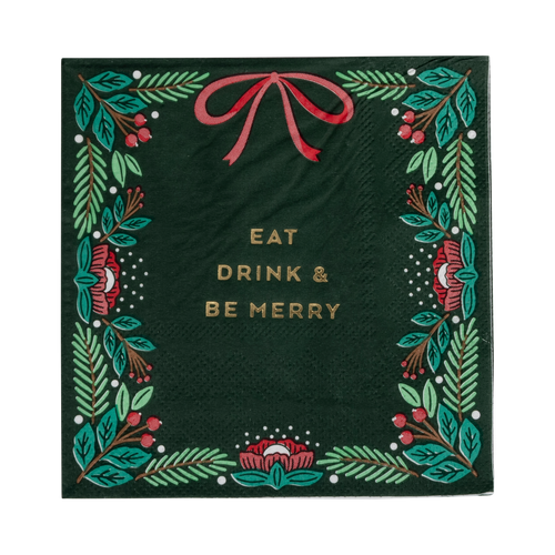 Napkin - Eat Drink & Be Merry - My Mind’s Eye