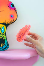 Load image into Gallery viewer, The Peach Fuzz - Flamin’ Hot Flames Hair Claw